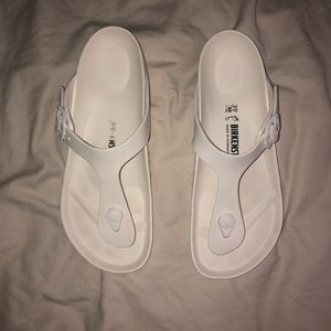 White foam Birkenstocks - 8.5